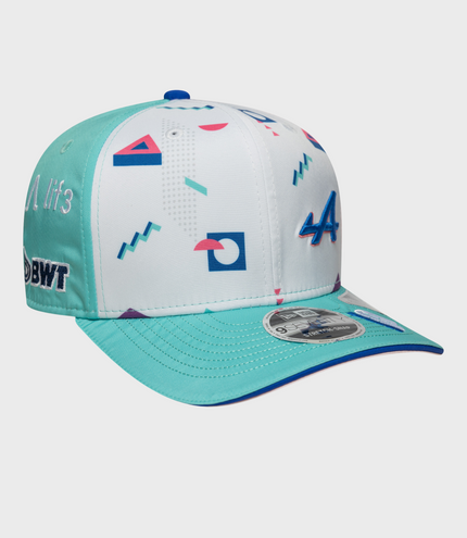 New Era Alpine Pierre Gasly Miami 9Seventy Stretch Snap Cap - White