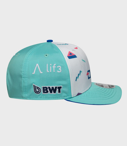 New Era Alpine Pierre Gasly Miami 9Seventy Stretch Snap Cap - White