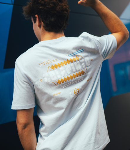 Alpine T-Shirt Décontracté Core Pilote Franco Colapinto Unisexe - Bleu