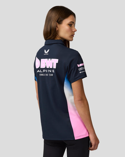 BWT Alpine Formula One Team Polo Officiel Femme - Bleu Marine