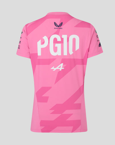 BWT Alpine Formula One Team T-Shirt Pierre Gasly Officiel Femme - Rose