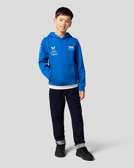 BWT Alpine Formula One Team Kit Juniors Pullover Hoodie - Lapis Blue