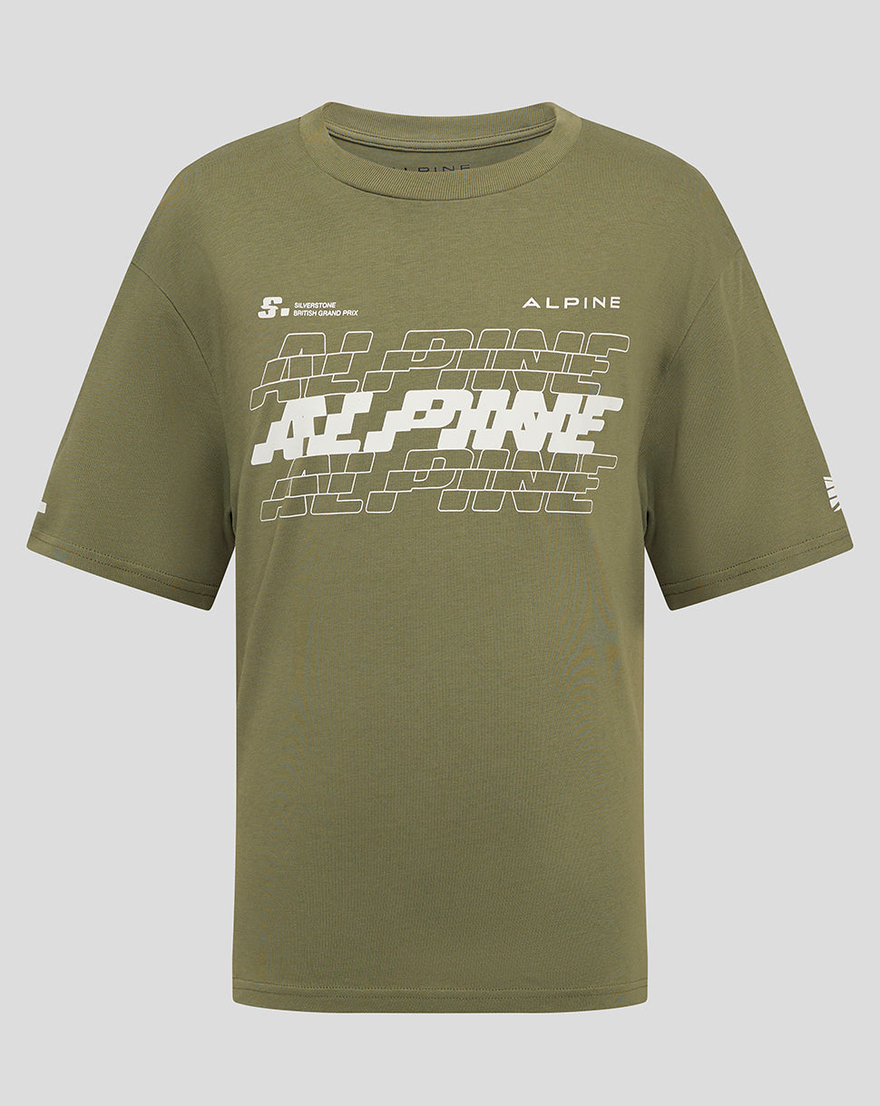 BWT Alpine Formula One Team T-Shirt Silverstone Oversized Junior - VERT