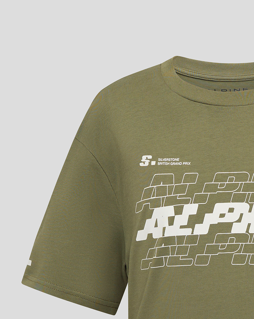 BWT Alpine Formula One Team T-Shirt Silverstone Oversized Junior - VERT