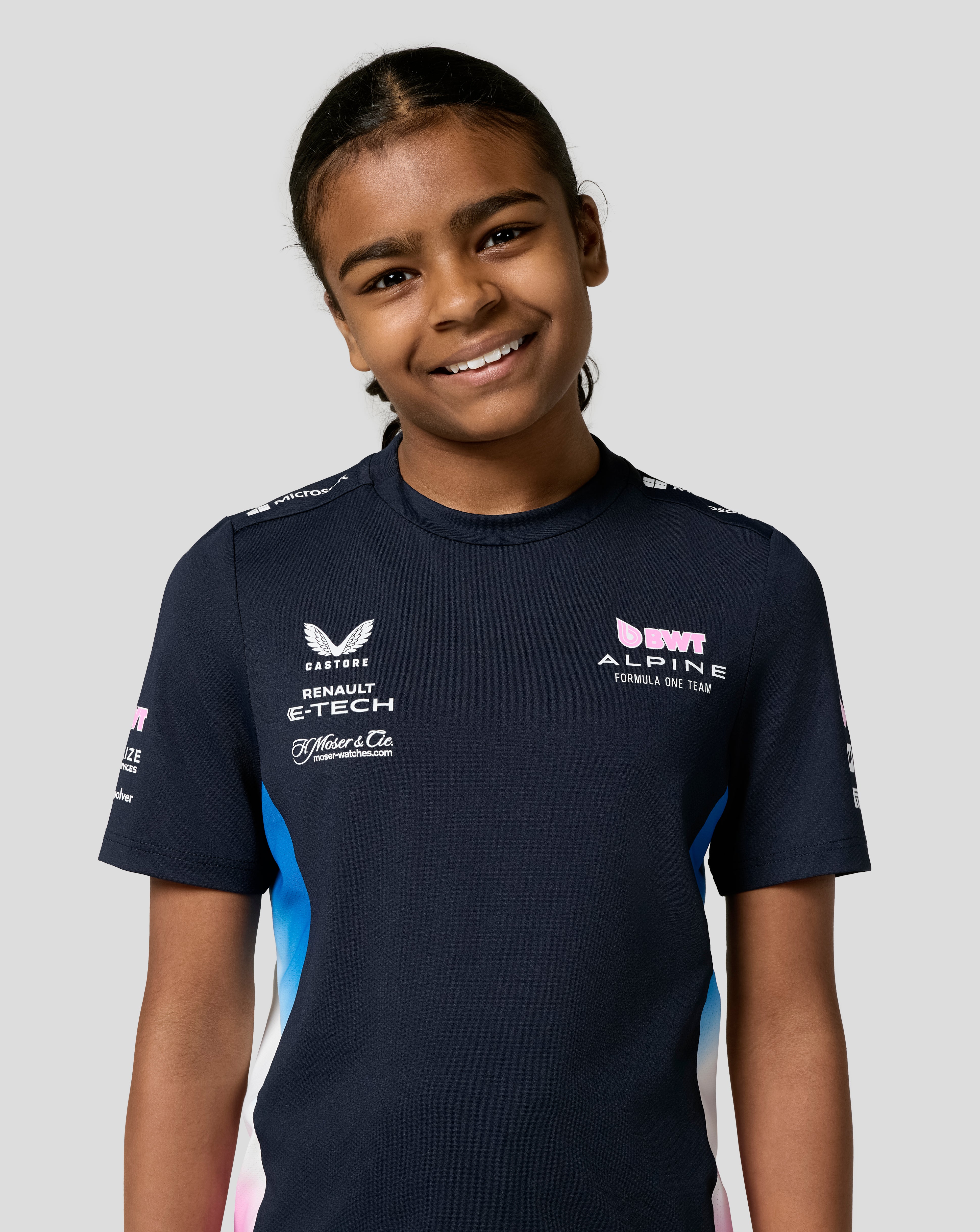 BWT Alpine Formula One Team T-Shirt Officiel Personnalisable Junior