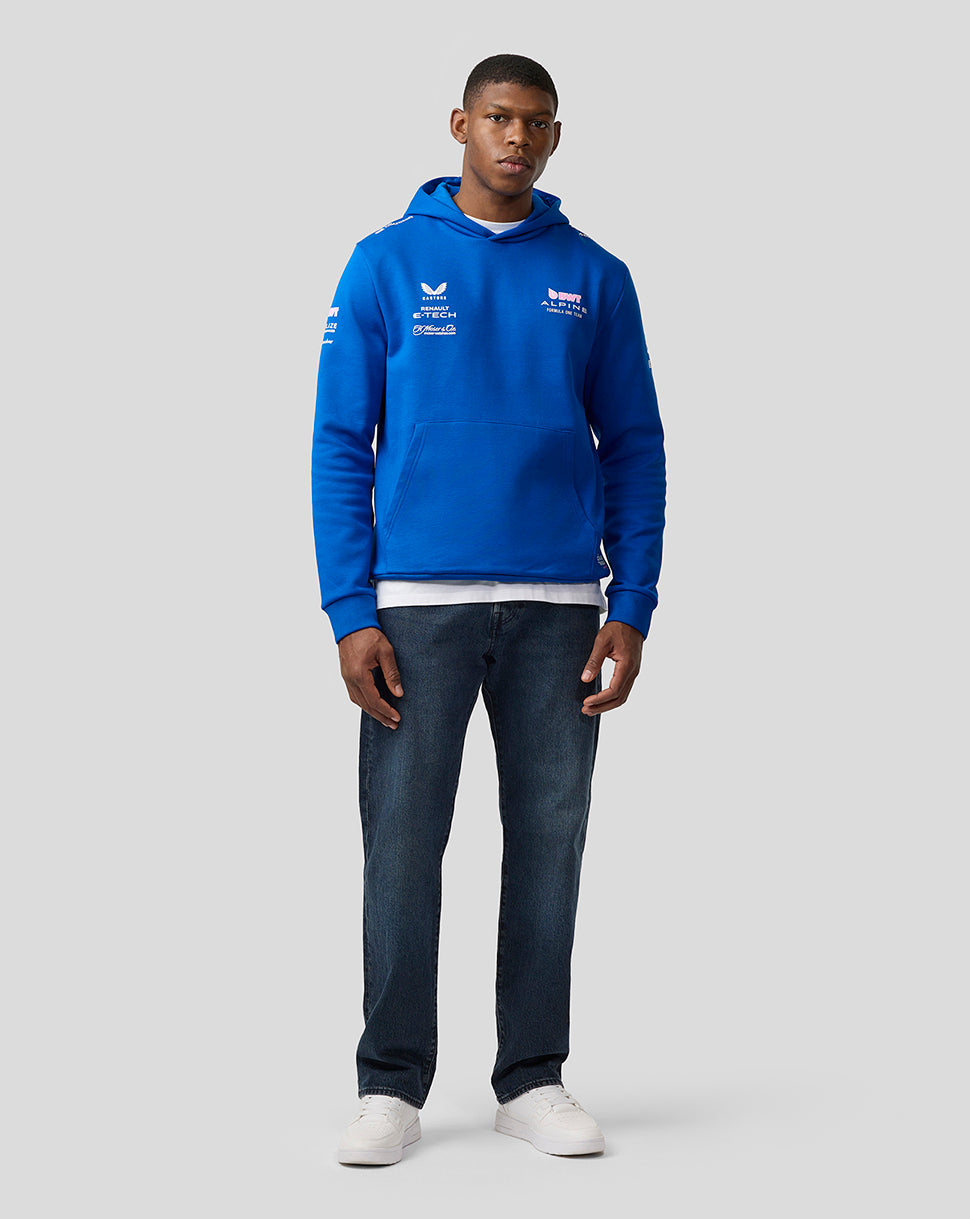 BWT Alpine Formula One Team Sweat à Capuche Officiel Unisexe - Bleu Lapis