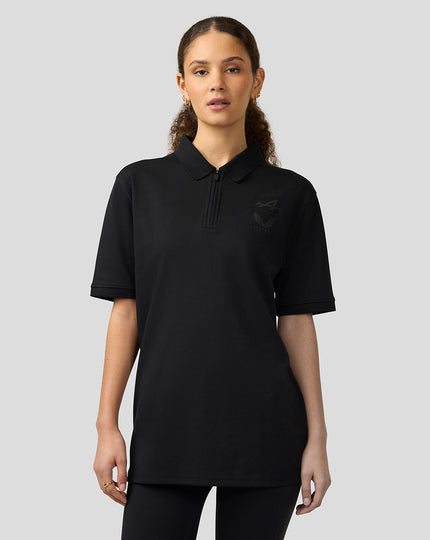 BWT Alpine Formula One Team Unisex Dual Brand Black on Black Polo Shirt