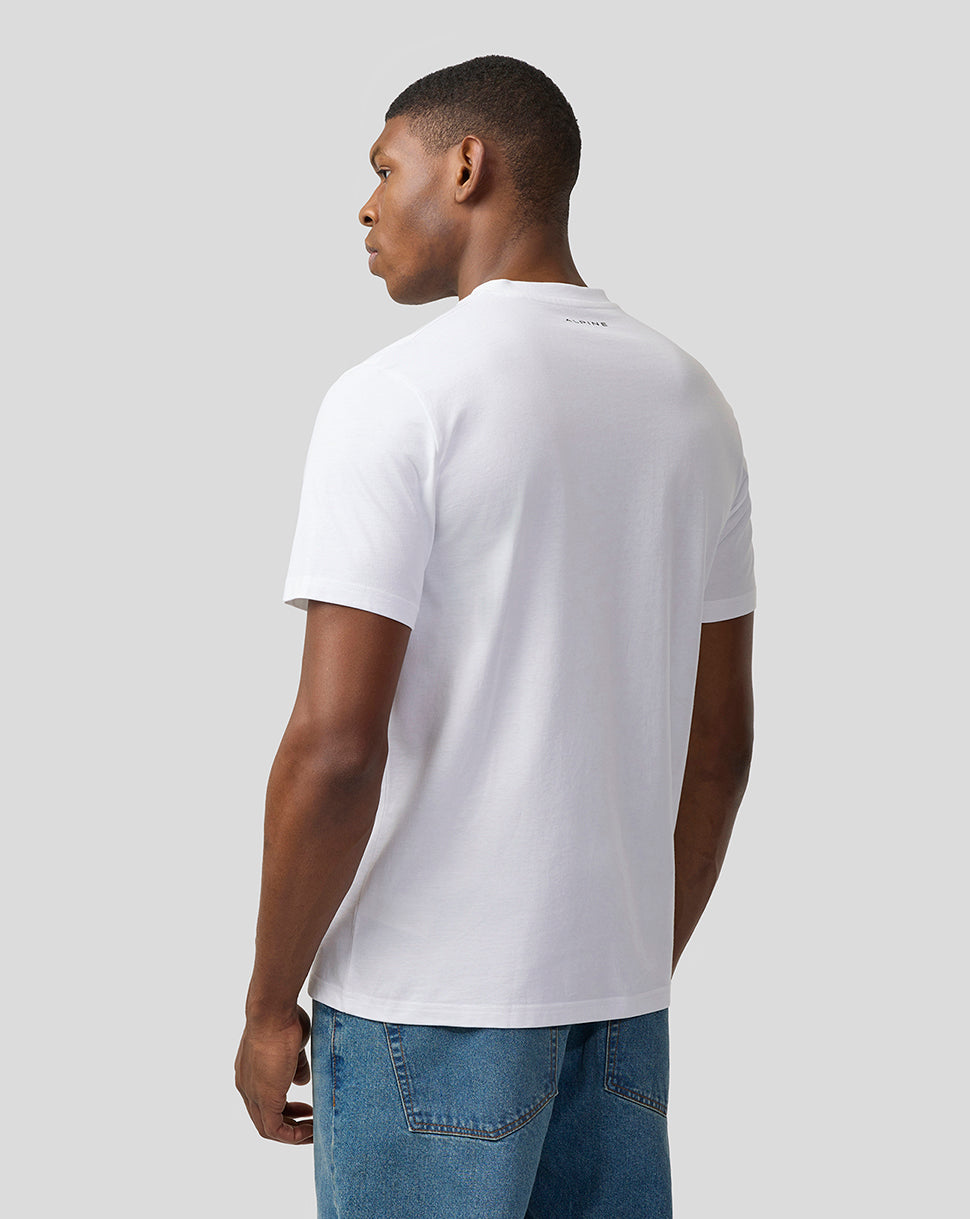 BWT Alpine Formula One Team White-On-White T-Shirt + New Era Cap Set (Worth £66)