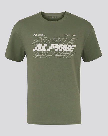 BWT ALPINE FORMULA ONE TEAM SILVERSTONE OVERSIZED T-SHIRT UNISEX - GREEN