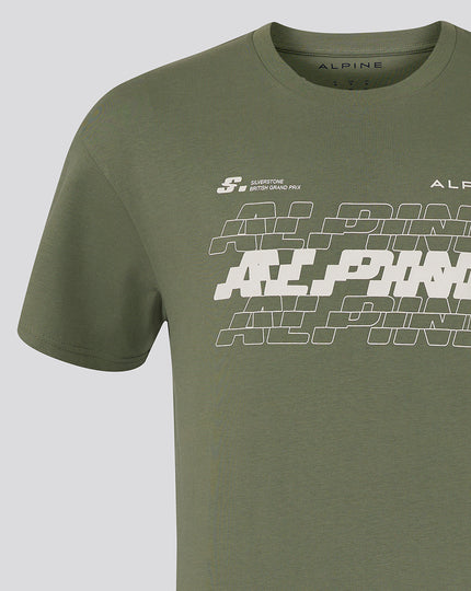 BWT ALPINE FORMULA ONE TEAM SILVERSTONE OVERSIZED T-SHIRT UNISEX - GREEN