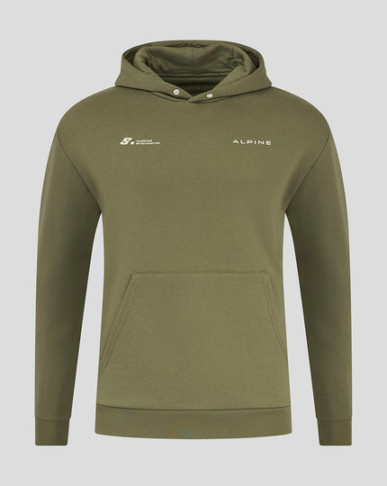 BWT ALPINE FORMULA ONE TEAM SILVERSTONE OVERSIZED OVERHEAD HOODIE UNISEX - GREEN