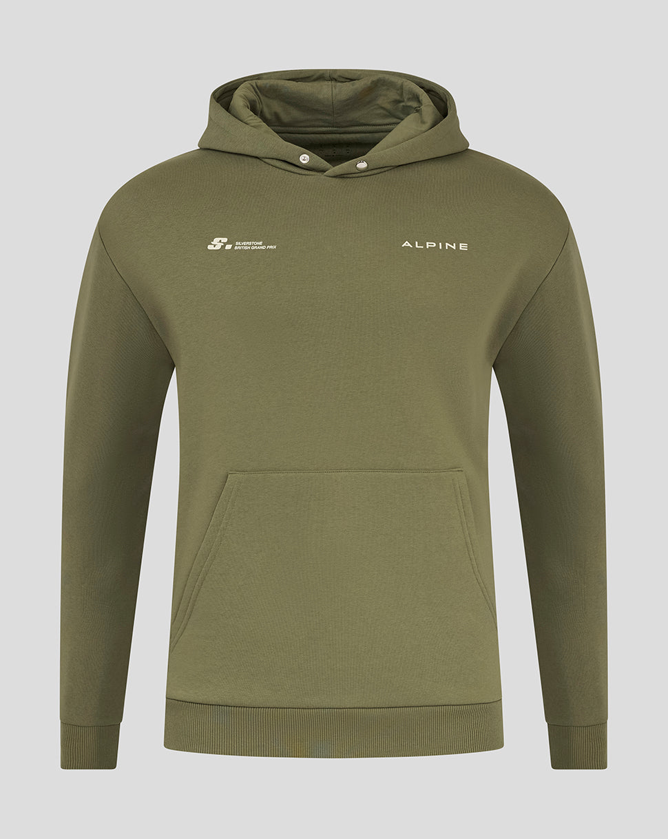 BWT ALPINE FORMULA ONE TEAM SILVERSTONE OVERSIZED OVERHEAD HOODIE UNISEX - GREEN