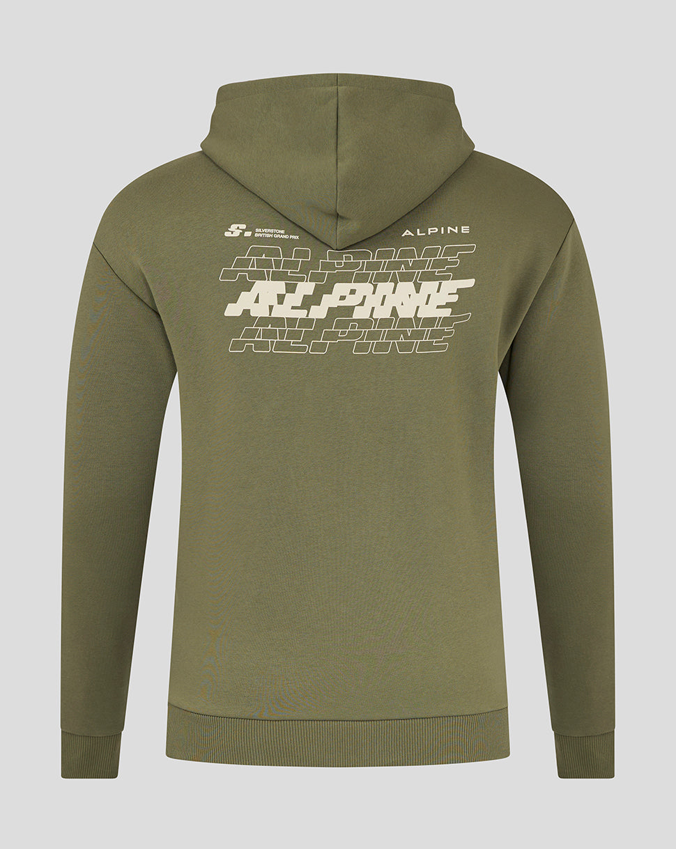 BWT ALPINE FORMULA ONE TEAM SILVERSTONE OVERSIZED OVERHEAD HOODIE UNISEX - GREEN