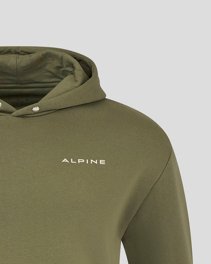 BWT ALPINE FORMULA ONE TEAM SILVERSTONE OVERSIZED OVERHEAD HOODIE UNISEX - GREEN