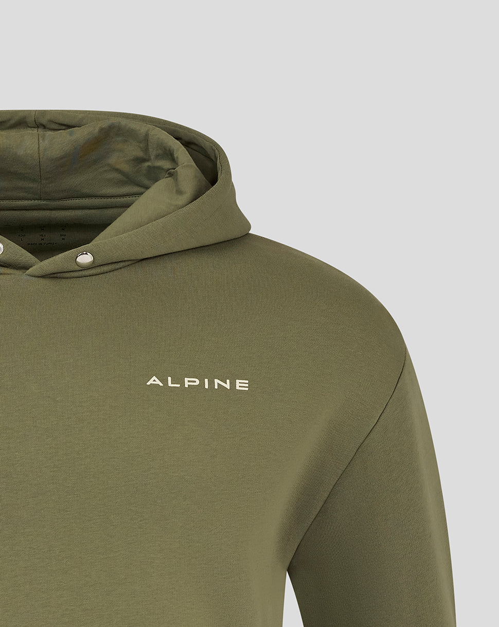 BWT ALPINE FORMULA ONE TEAM SILVERSTONE OVERSIZED OVERHEAD HOODIE UNISEX - GREEN