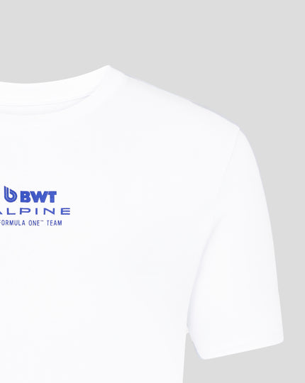 Alpine T-Shirt Décontracté Core Pilote Pierre Gasly Unisexe - Blanc
