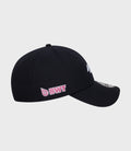 Navy New Era Alpine Repreve 9Forty cap with pink embroidered logo on the front panel