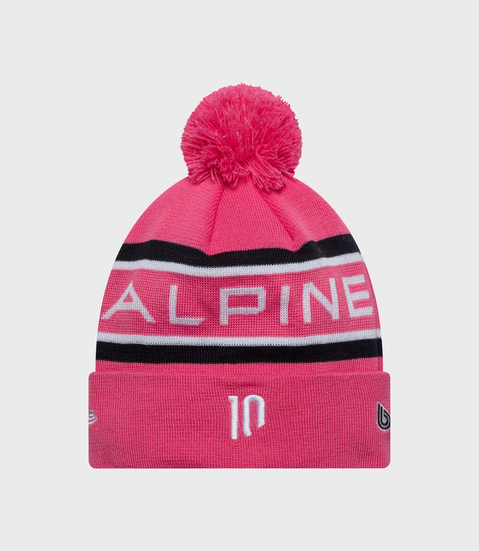 Bonnet Pierre Gasly Cuff Knit Pop New Era Alpine - Rose