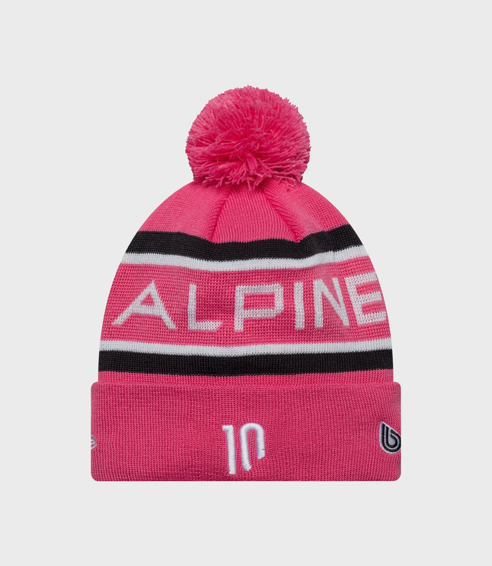 Bonnet Pierre Gasly Cuff Knit Pop Junior New Era Alpine - Rose