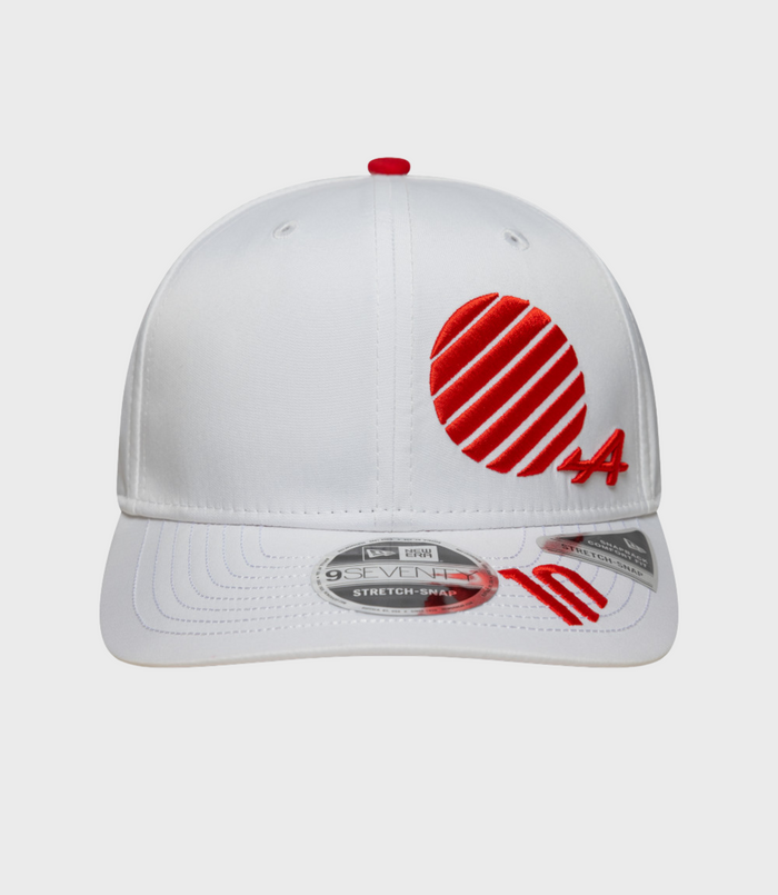 Casquette Pierre Gasly Japon 9Seving Stretch Snap New Era - Blanc