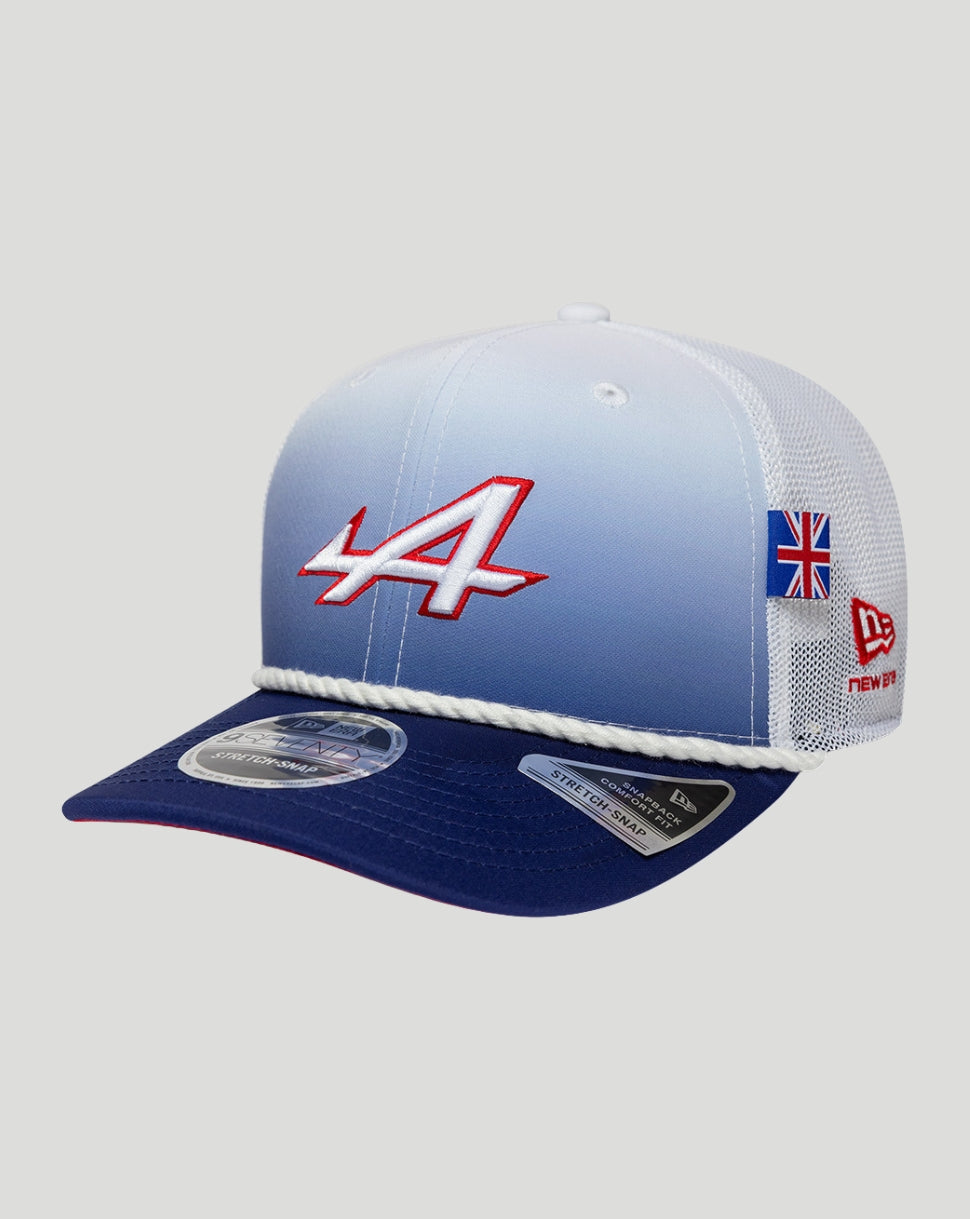 New Era Silverstone Race Specific 9Seventy Stretch-Snap Cap - White