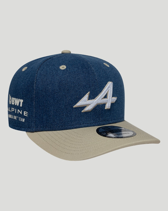 New Era x BWT Alpine Formula One Team Austin 9SEVENTY Stretch-Snap Cap- Navy