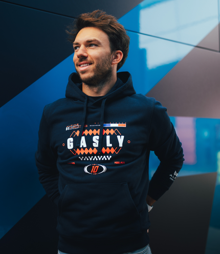 Alpine Unisex Core Driver Pierre Gasly Relaxed Fit Hoodie – French Navy