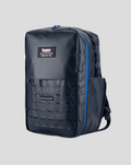 TYRO 20L backpack in alpine navy with blue zipper, front view showing Built for Athletes branding.