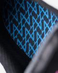 Close-up of blue diamond knit pattern on the Alpine Endstate sneaker upper