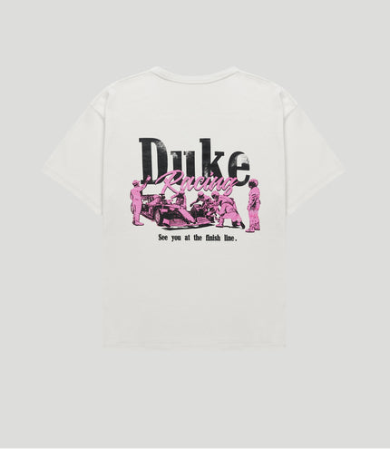 Unisex BWT Alpine Formula One Team X Duke & Dexter Vintage White T-Shirt - White