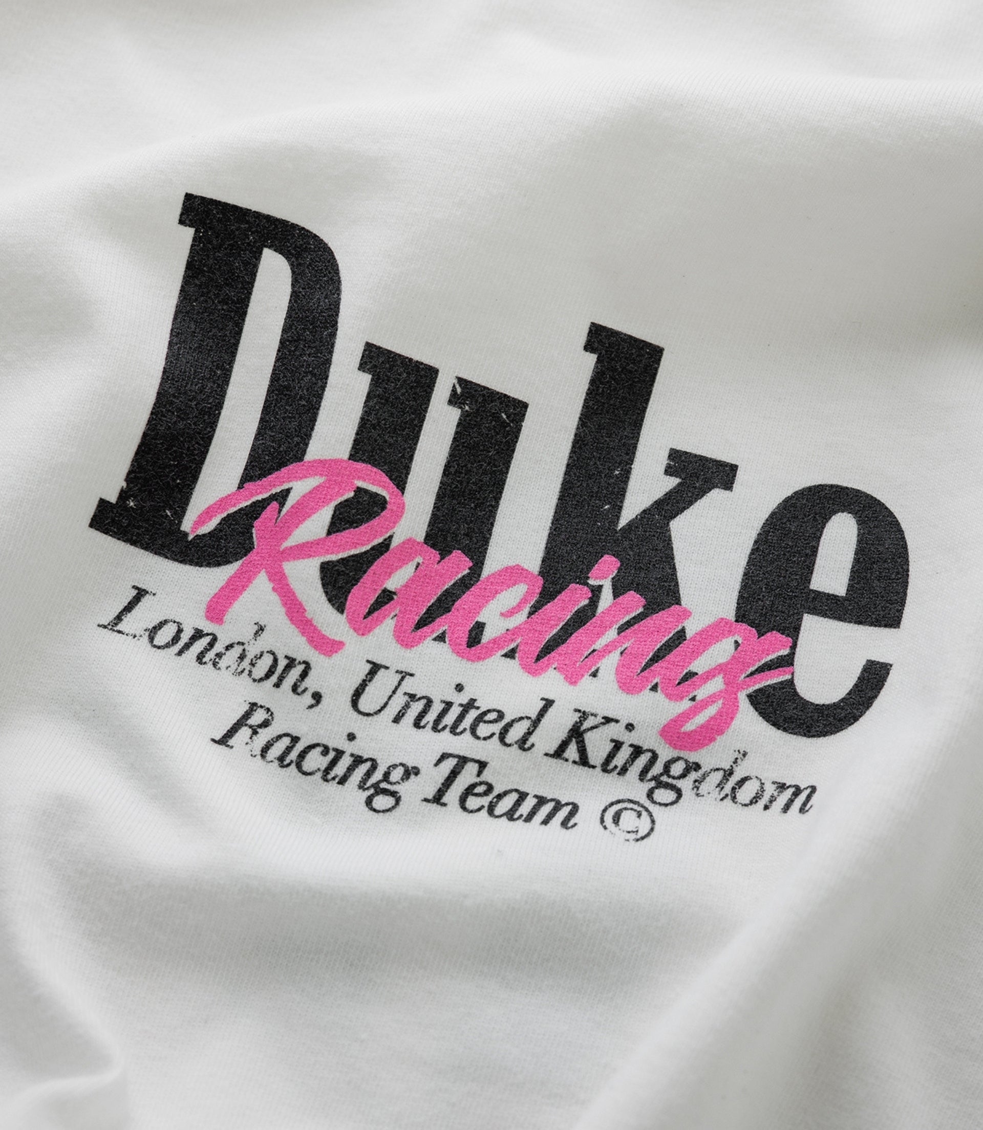 Unisex BWT Alpine Formula One Team X Duke & Dexter Vintage White T-Shirt - White