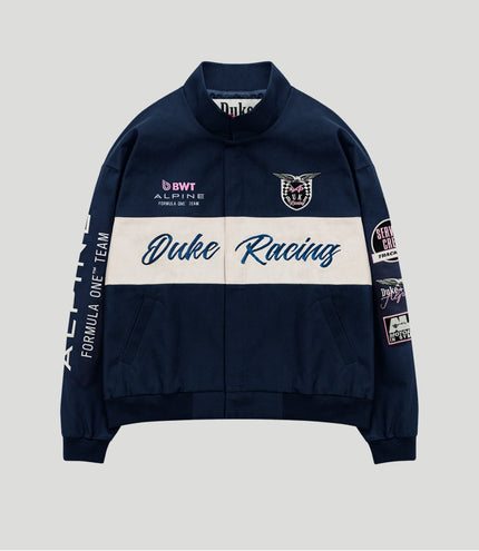 Unisex BWT Alpine Formula One Team X Duke & Dexter Navy Racing Jacket - Navy
