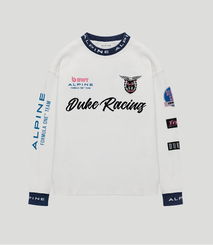 Unisex BWT Alpine Formula One Team X Duke & Dexter White Waffle - White