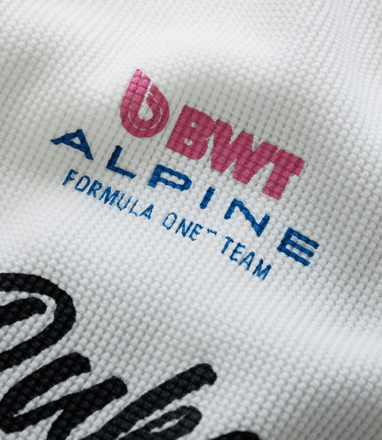Unisex BWT Alpine Formula One Team X Duke & Dexter White Waffle - White