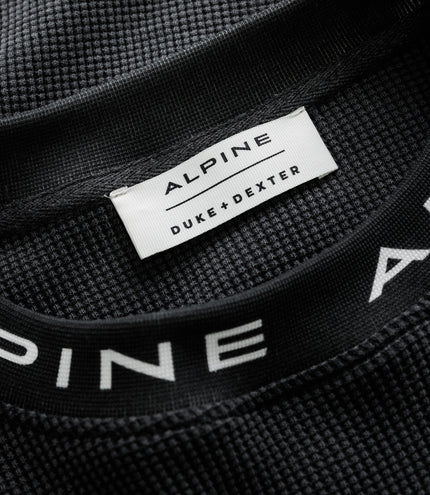 Unisex BWT Alpine Formula One Team X Duke & Dexter Washed Black Waffle - Black