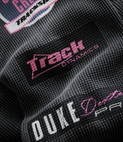 Unisex BWT Alpine Formula One Team X Duke & Dexter Washed Black Waffle - Black