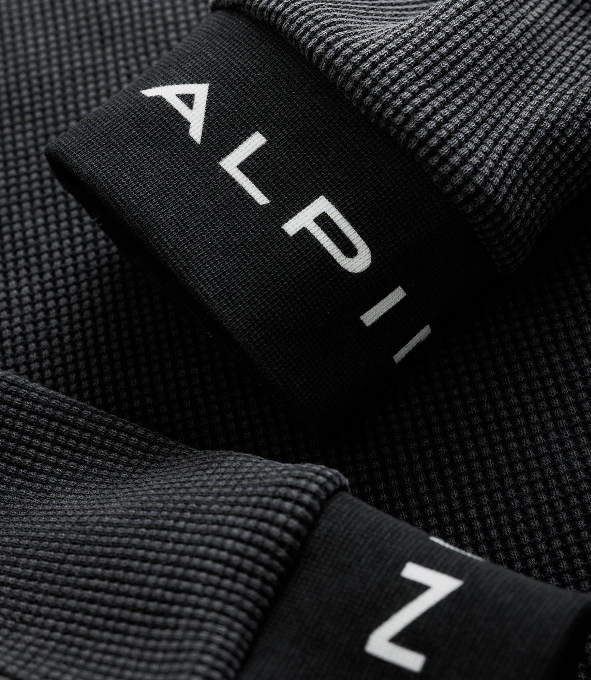 Unisex BWT Alpine Formula One Team X Duke & Dexter Washed Black Waffle - Black