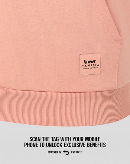 Sweat à capuche graphique BWT Alpine Formula One Team – Rose corail