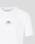 Neckline close up revealing the ALPINE label inside and a BWT Alpine patch on the front of the shirt