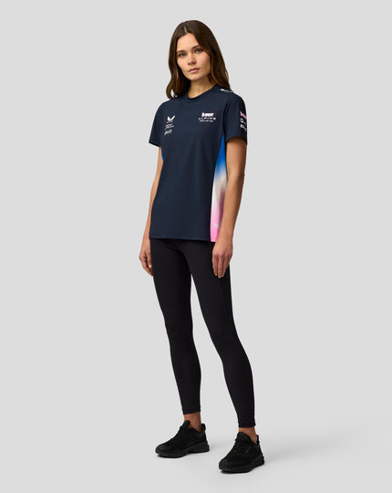 BWT Alpine Formula One Team T-Shirt Officiel Femme - Bleu Marine