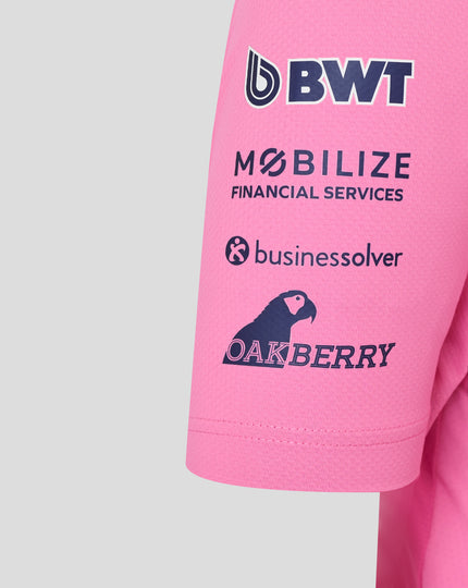 BWT Alpine Formula One Team Women's Pierre Gasly Official Driver T-Shirt - Pink