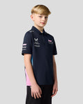 BWT Alpine Formula One Team Official Juniour Polo Shirt - Navy