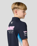 BWT Alpine Formula One Team Official Juniour Polo Shirt - Navy