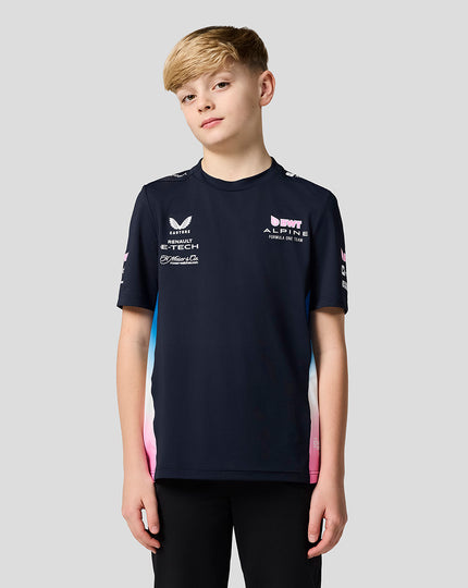 BWT Alpine Formula One Team Junior Official Set Up T-Shirt - Navy