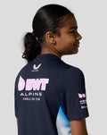 BWT Alpine Formula One Team Junior Official Set Up T-Shirt - Navy