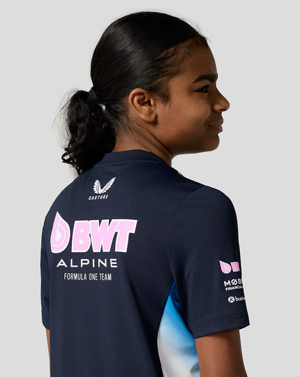 BWT Alpine Formula One Team T-Shirt Officiel Junior - Bleu Marine