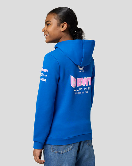 BWT Alpine Formula One Team Sweat à Capuche Officiel Junior - Bleu Lapis 