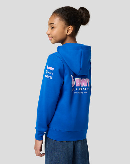 BWT Alpine Formula One Team Sweat à Capuche Zippé Officiel Junior - Bleu Lapis