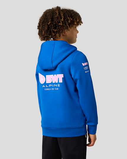 BWT Alpine Formula One Team Sweat à Capuche Zippé Officiel Junior - Bleu Lapis