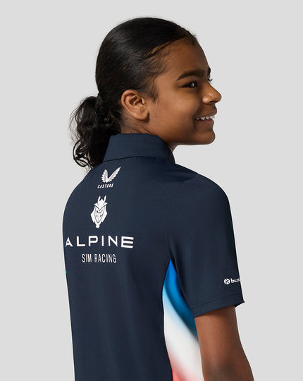 Alpine Sim Racing Team Junior Official Polo Shirt